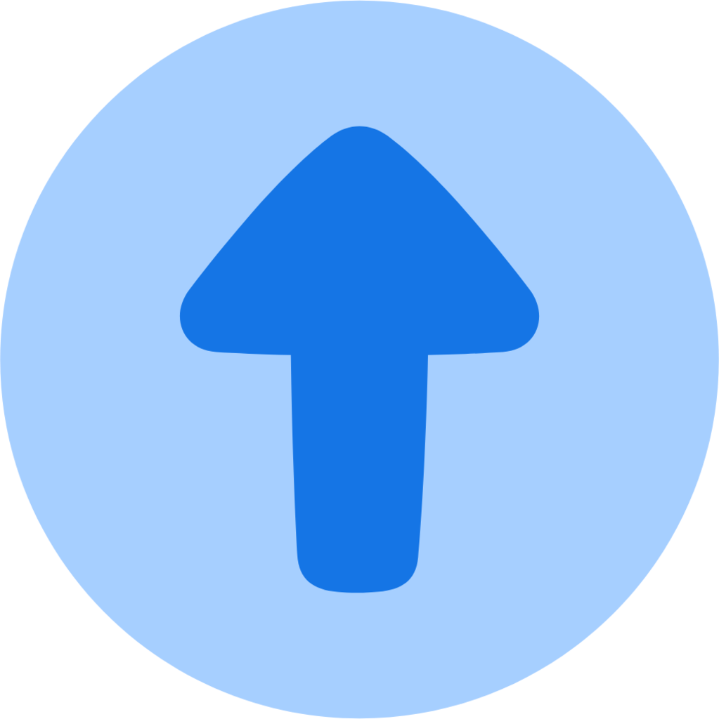 arrows up circle icon
