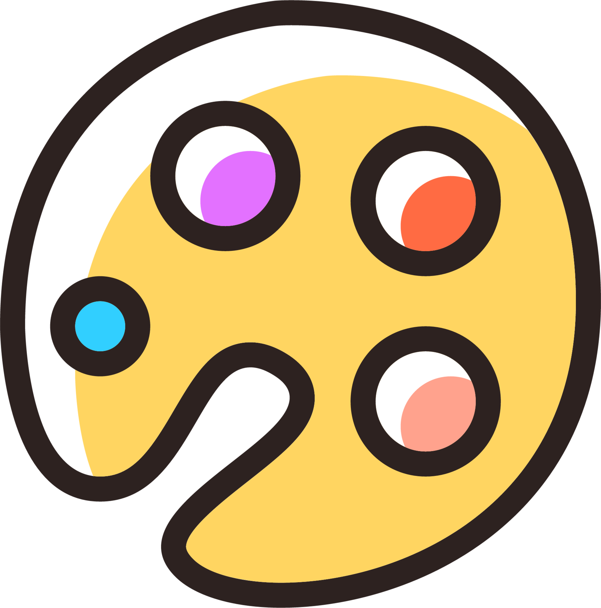 Artist palette Icon, Noto Emoji Activities Iconpack