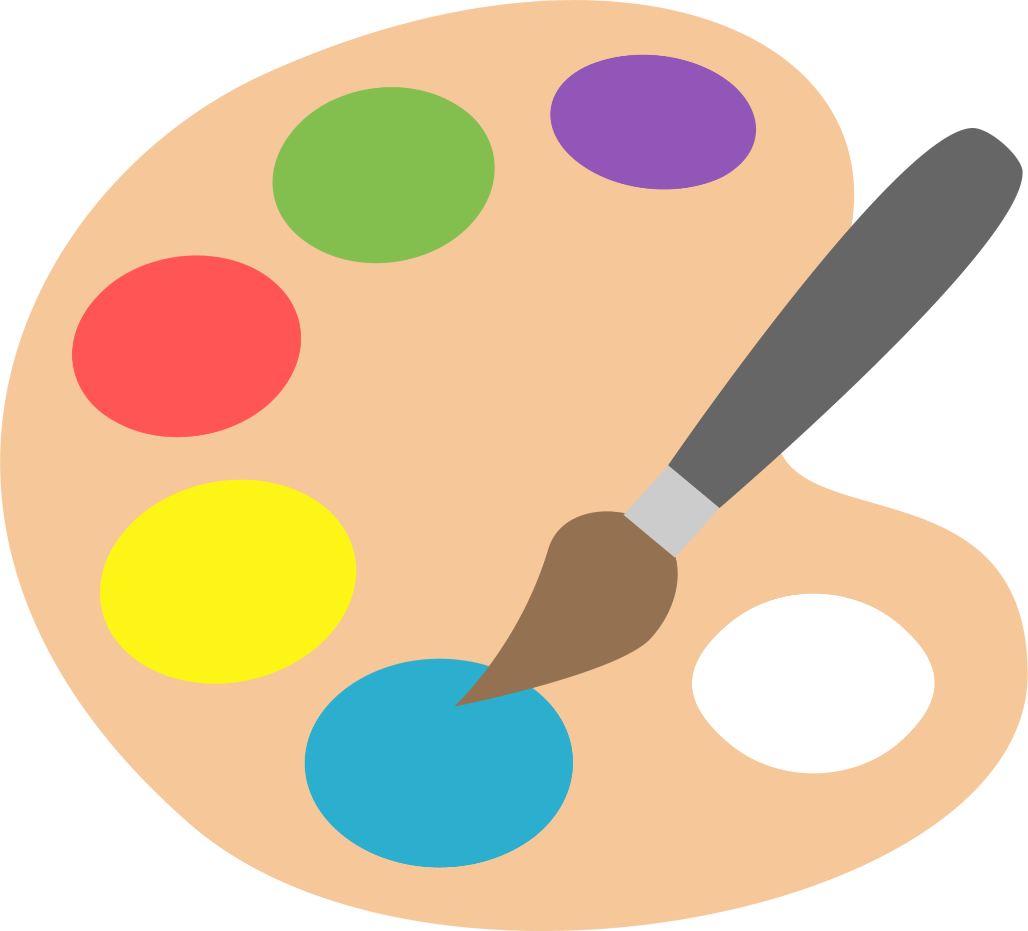 Artist palette Icon, Noto Emoji Activities Iconpack