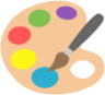 artist palette emoji