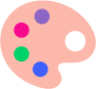 artist palette emoji