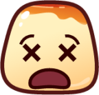 astonished (pudding) emoji