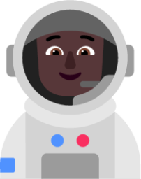 astronaut dark emoji