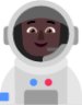 astronaut dark emoji