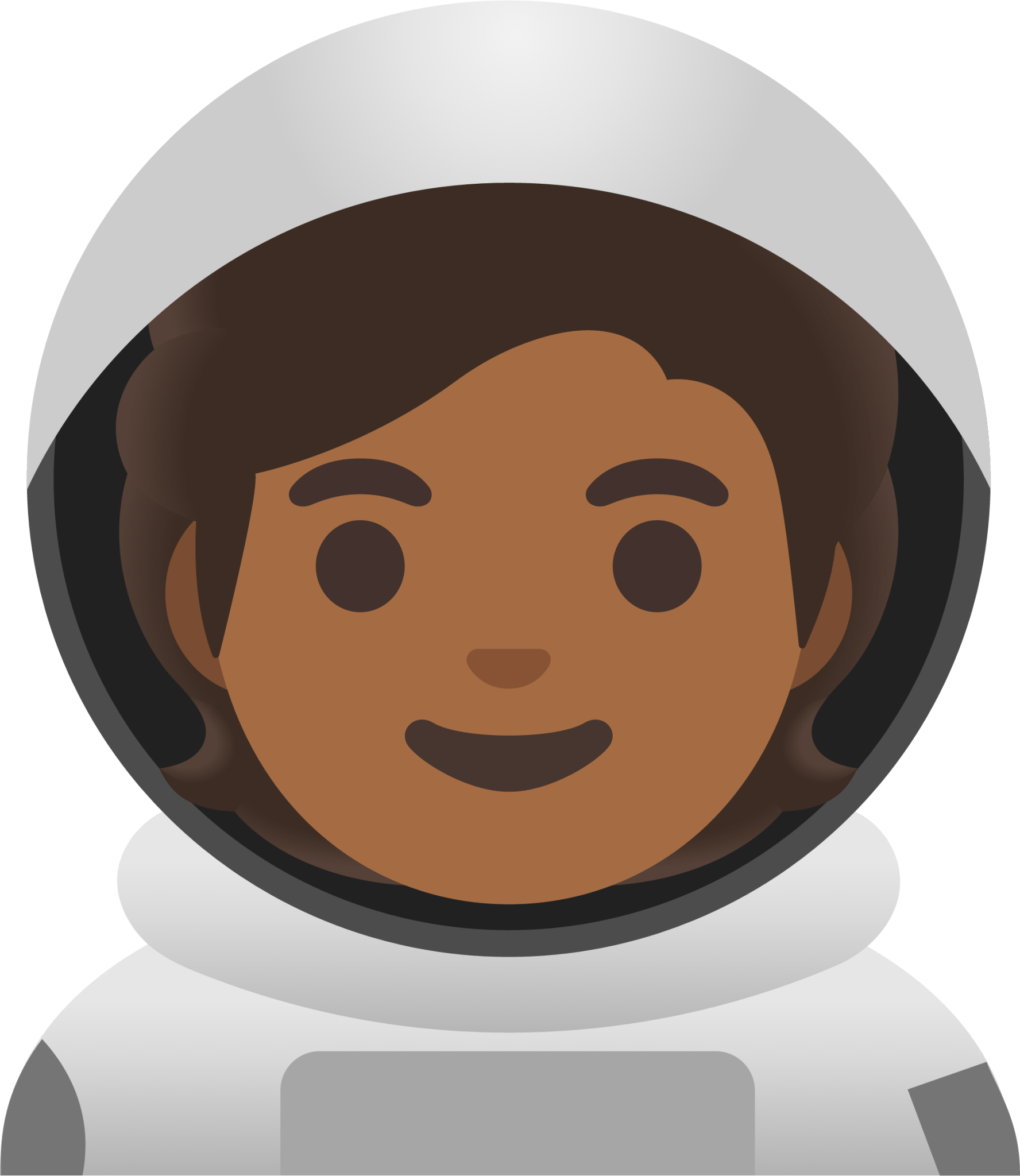 astronaut: medium-dark skin tone emoji