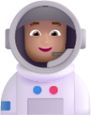 astronaut medium light emoji