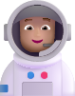 astronaut medium light emoji