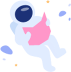 Astronaut space cute funny illustration