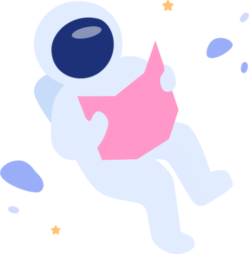 Astronaut space cute funny illustration
