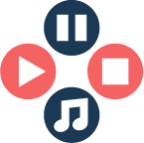 audio melody music buttons 23 icon