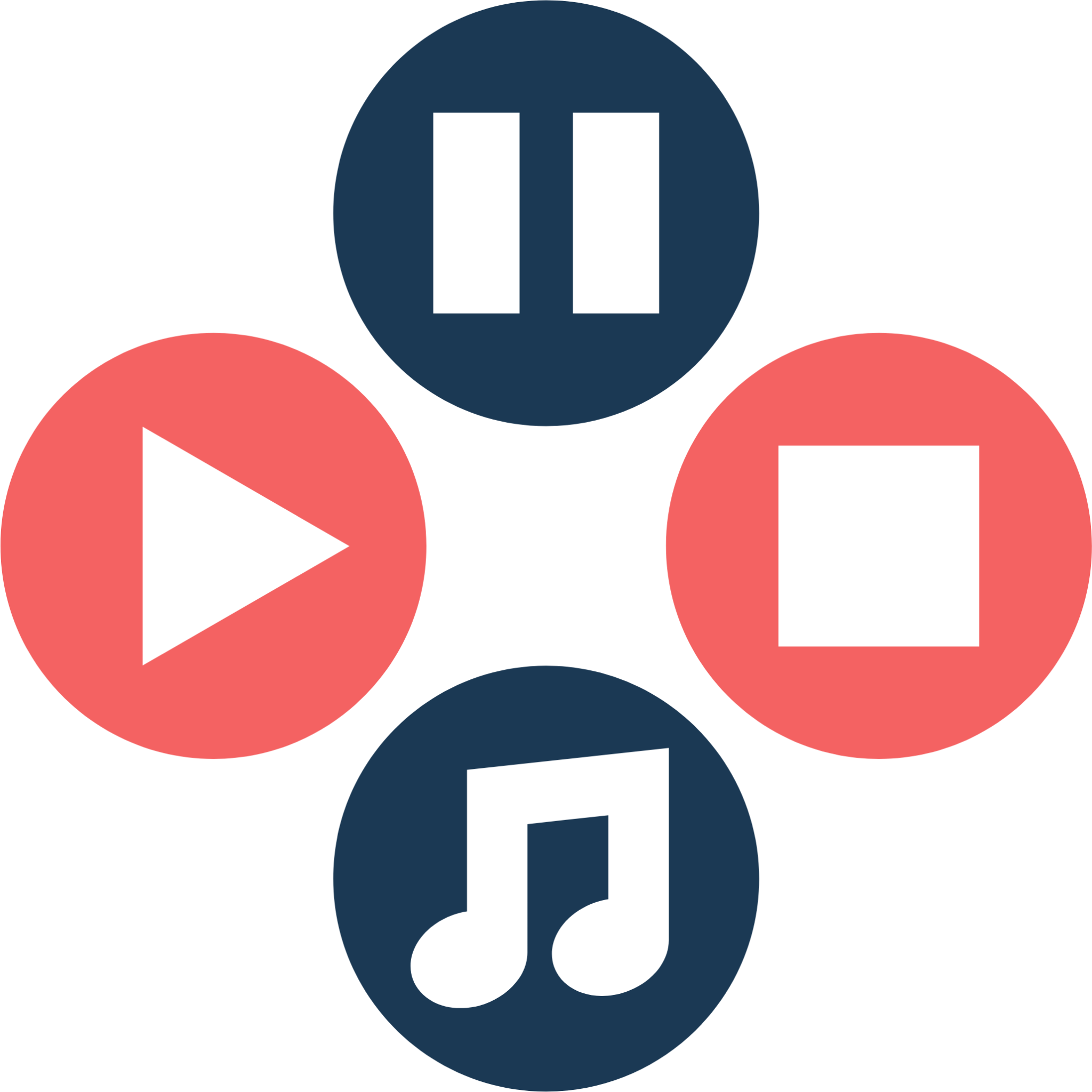 audio melody music buttons 23 icon