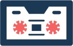 audio melody music cassette 21 icon
