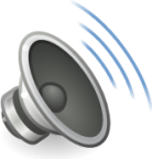 audio speaker left back testing icon