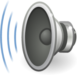 audio speaker right side testing icon