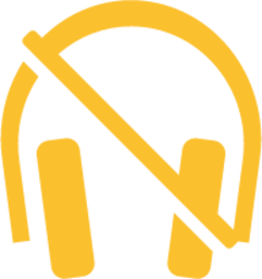 audio volume muted blocking headphones symbolic icon