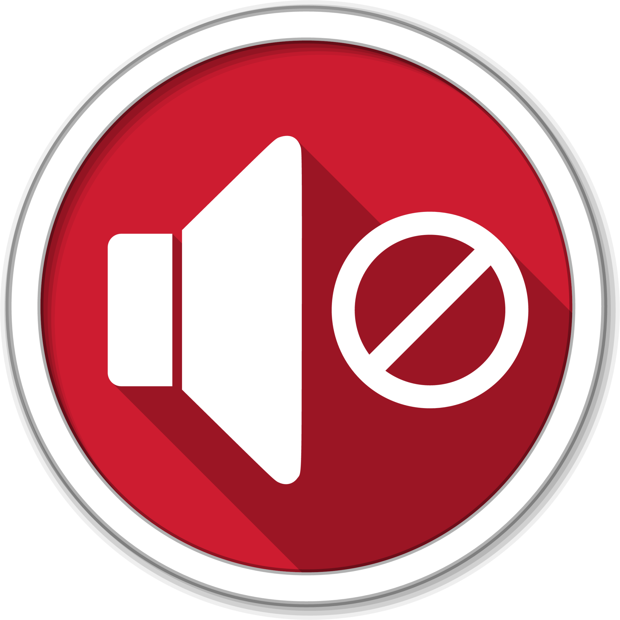 audio volume muted blocking panel icon