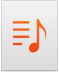 audio x playlist icon