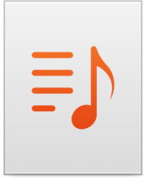 audio x playlist icon