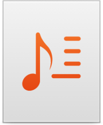audio x playlist rtl icon