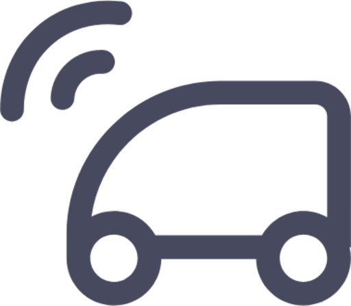 autonomous vehicle transportation icon