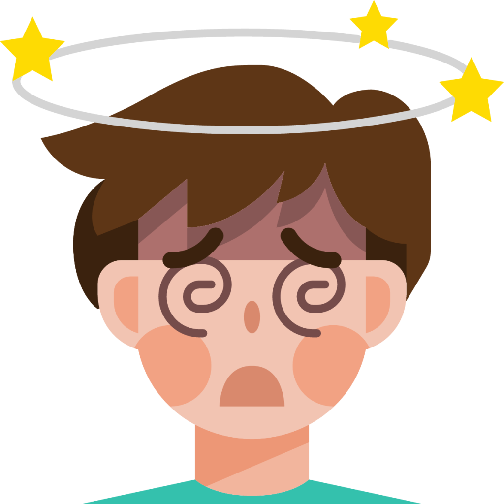 avatar dizziness man sick illustration