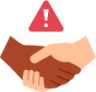 avoid contact handshake illustration
