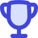 award trophy reward rating trophy social award media icon
