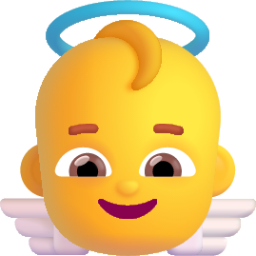 baby angel default emoji