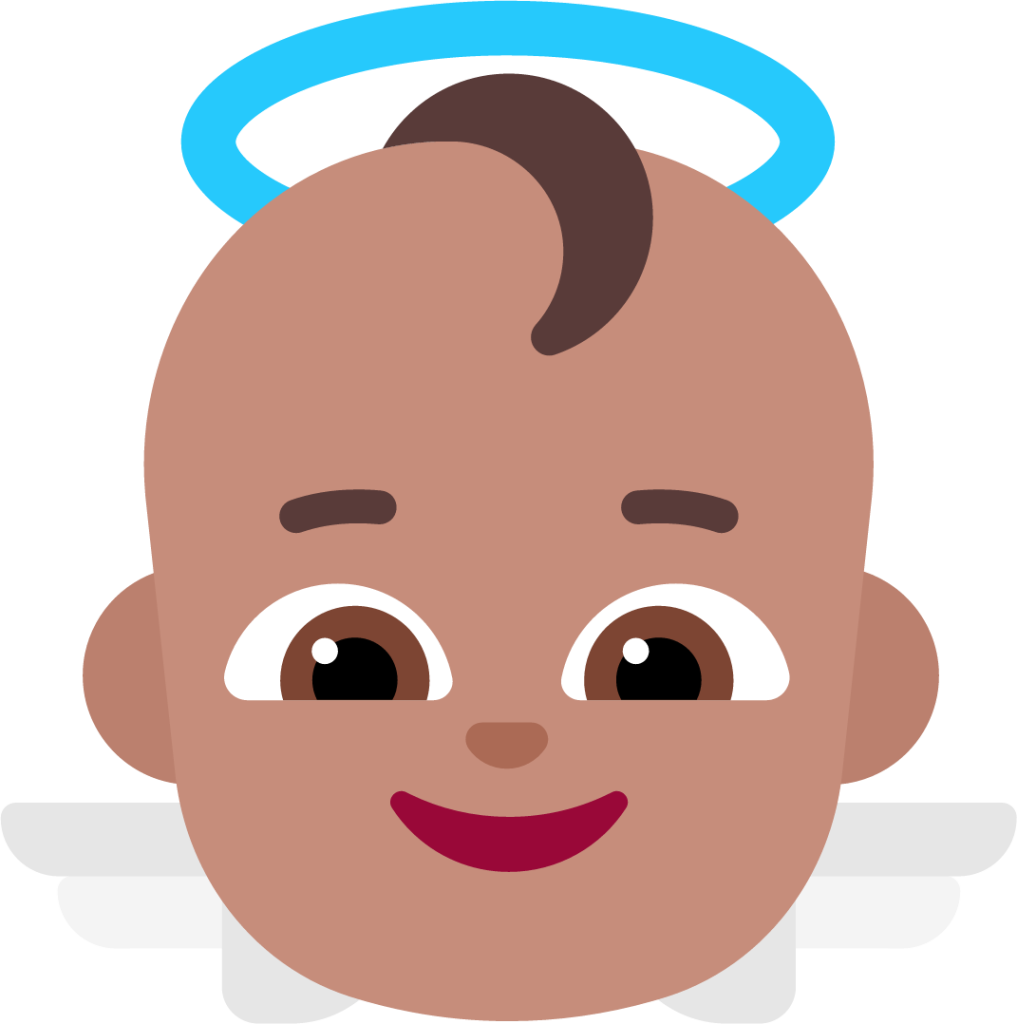 baby angel medium emoji