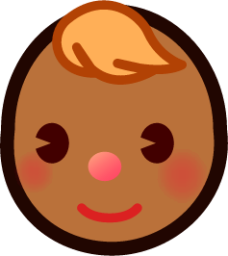 baby (brown) emoji