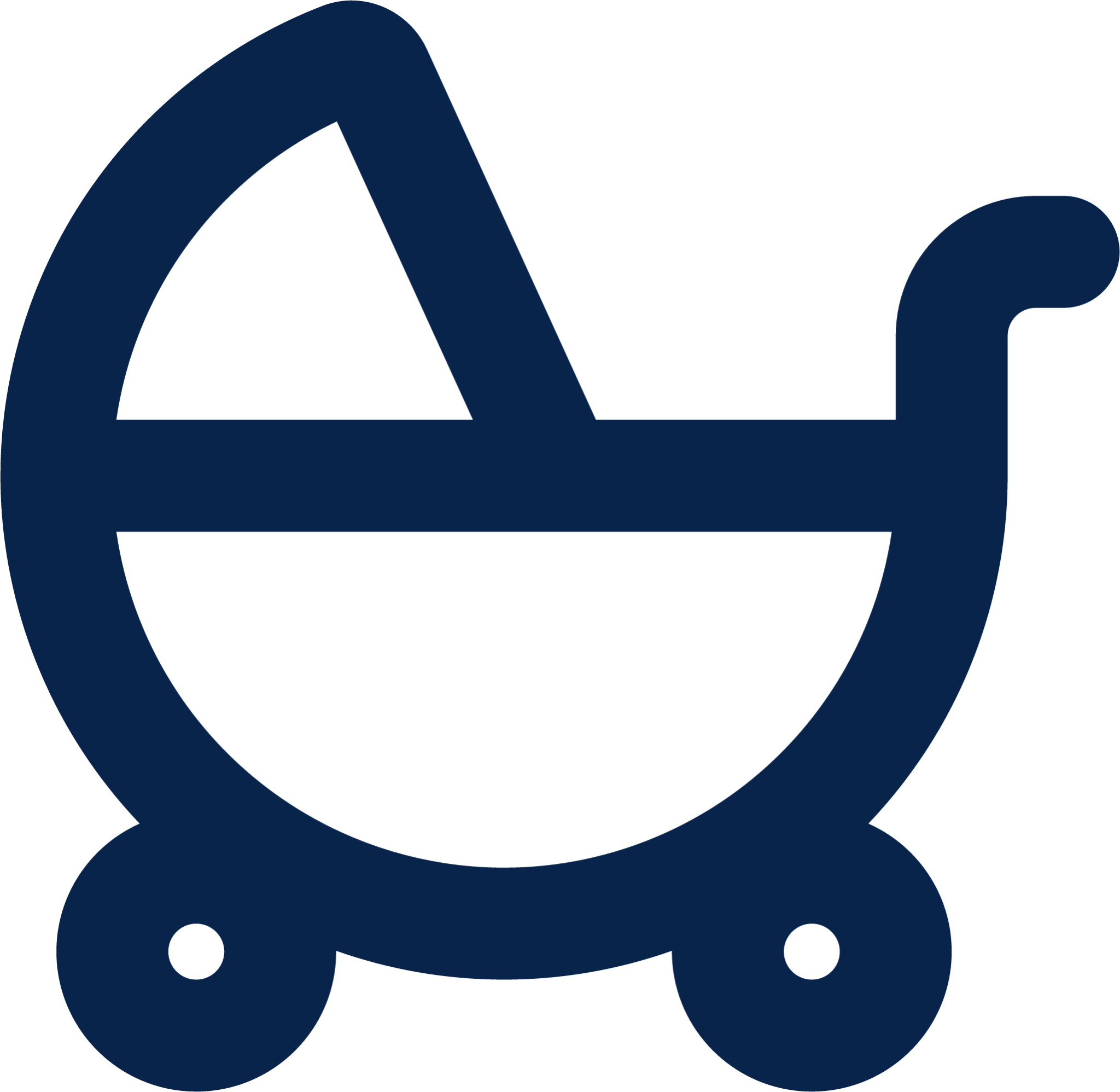 baby carriage line transport icon