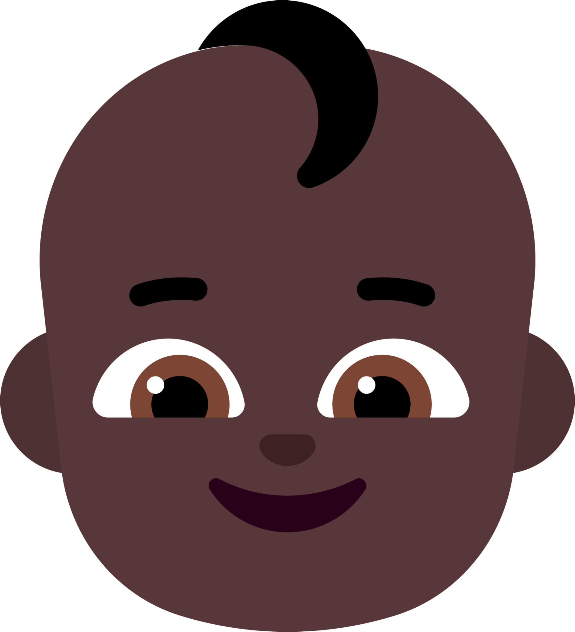 baby dark emoji