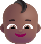 baby medium dark emoji