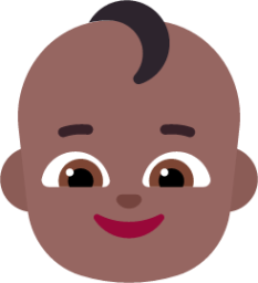 baby medium dark emoji