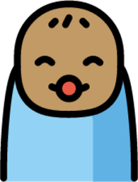 baby: medium skin tone emoji