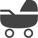 baby stroller icon