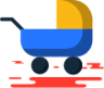 baby stroller illustration