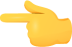 Backhand index pointing left emoji emoji