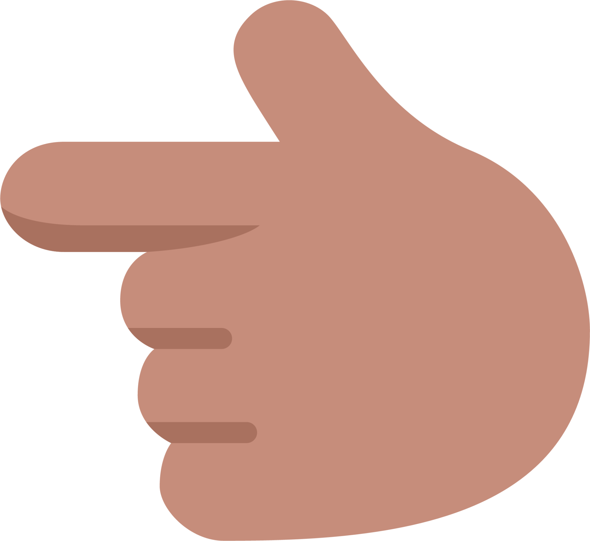 backhand index pointing left medium emoji