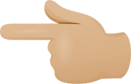 Backhand index pointing left skin 2 emoji emoji