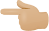 Backhand index pointing left skin 2 emoji emoji