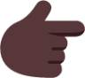 backhand index pointing right dark emoji