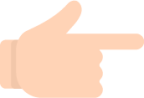 backhand index pointing right emoji