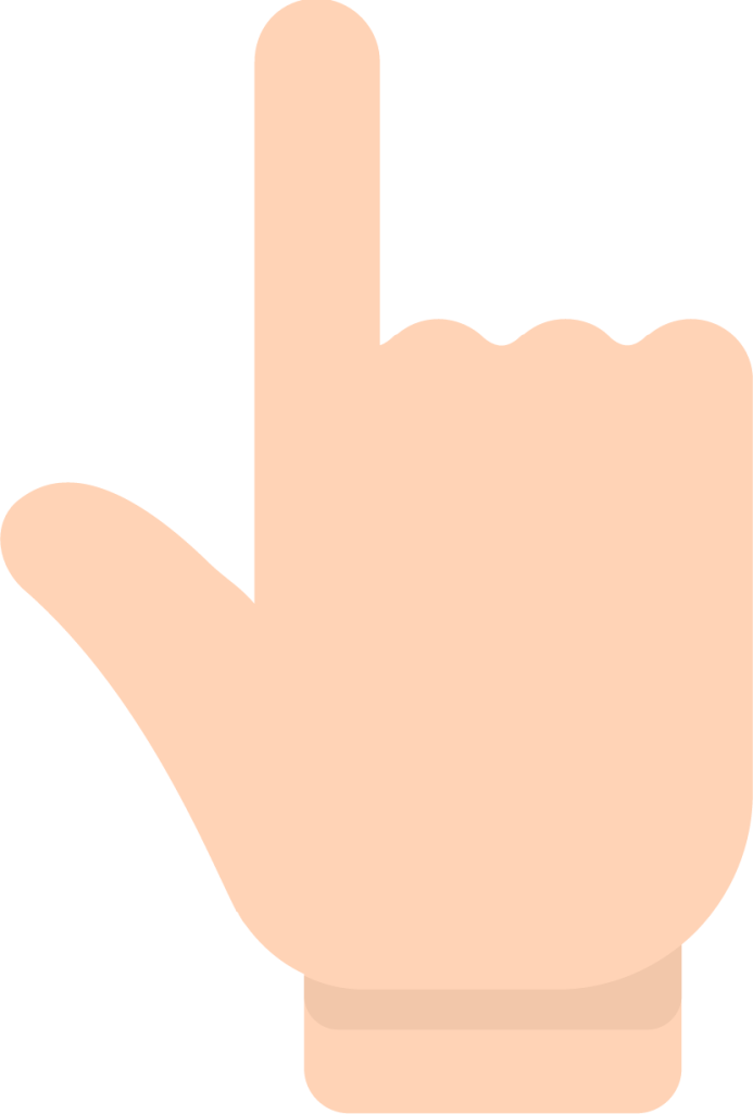 backhand index pointing up emoji