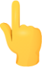 Backhand index pointing up emoji emoji