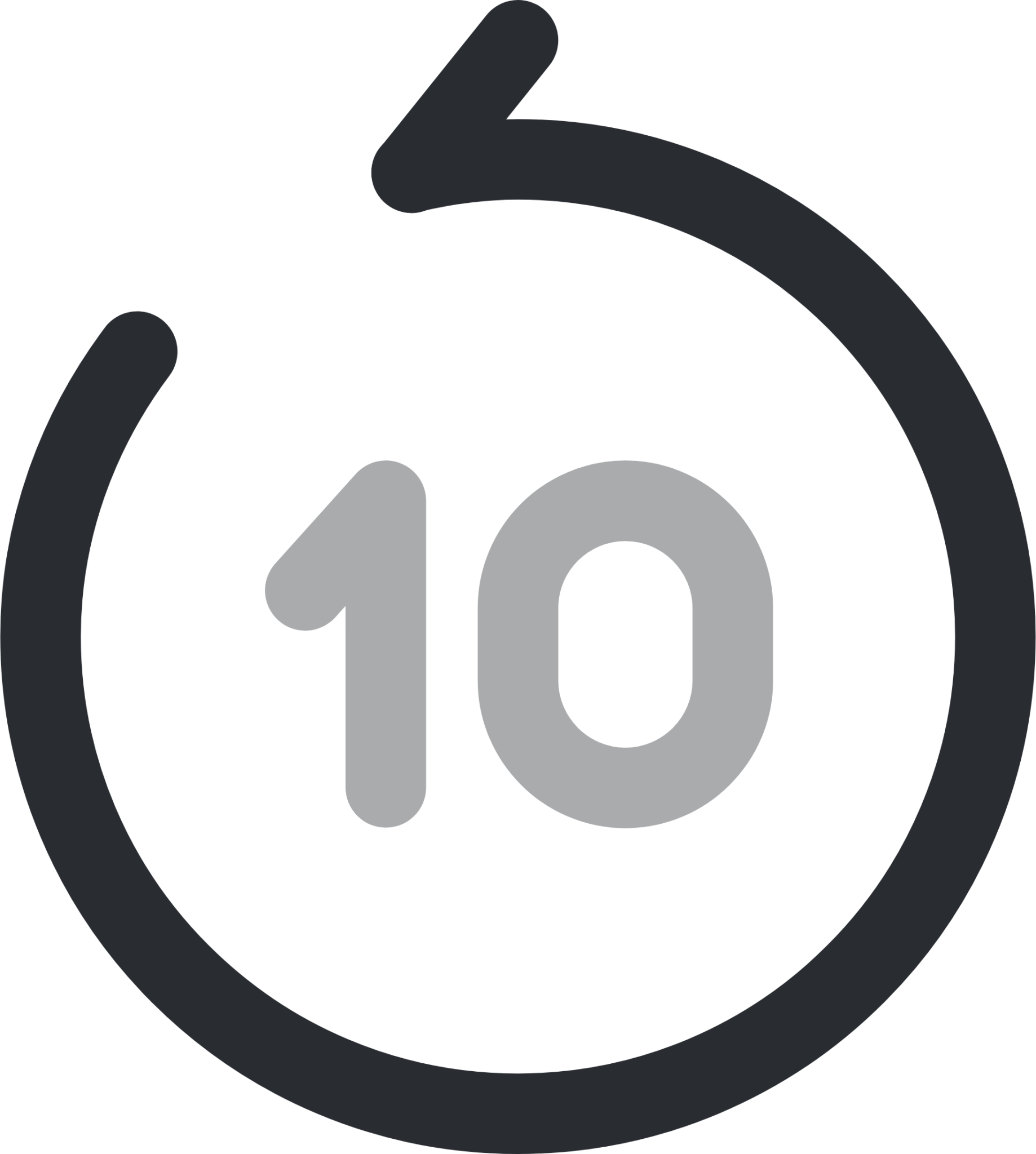 backward 10 seconds icon