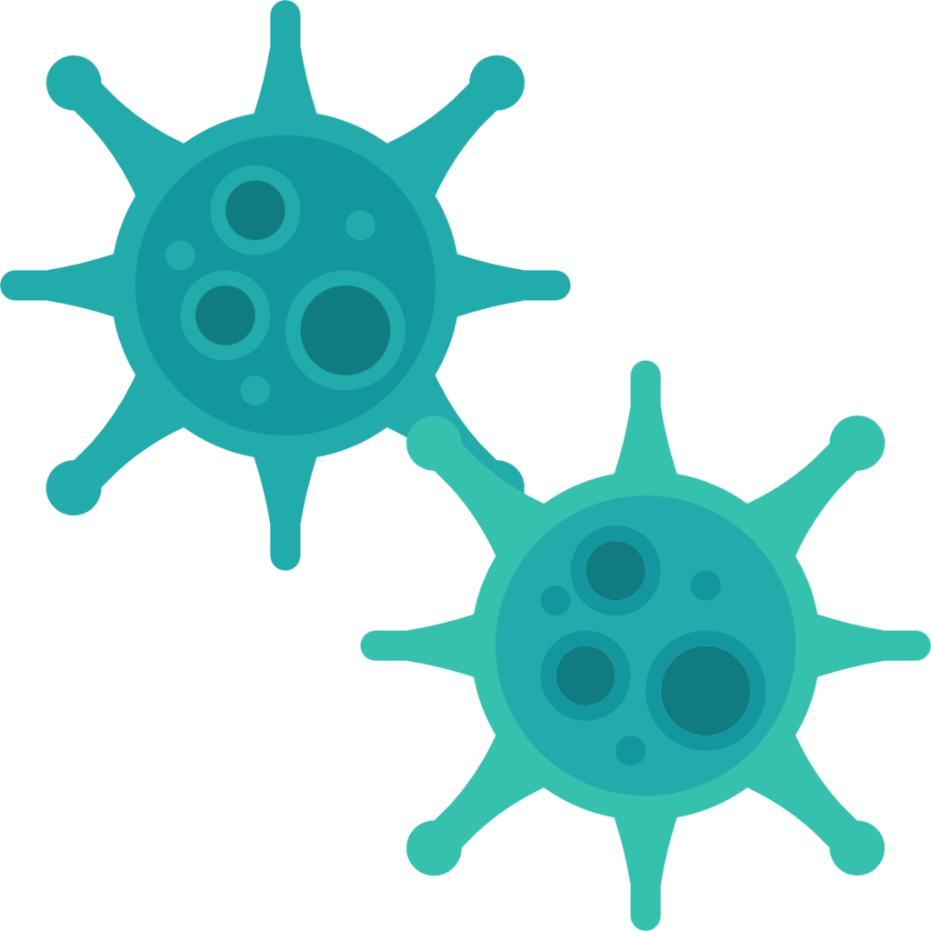 bacteria cell infection virus illustration