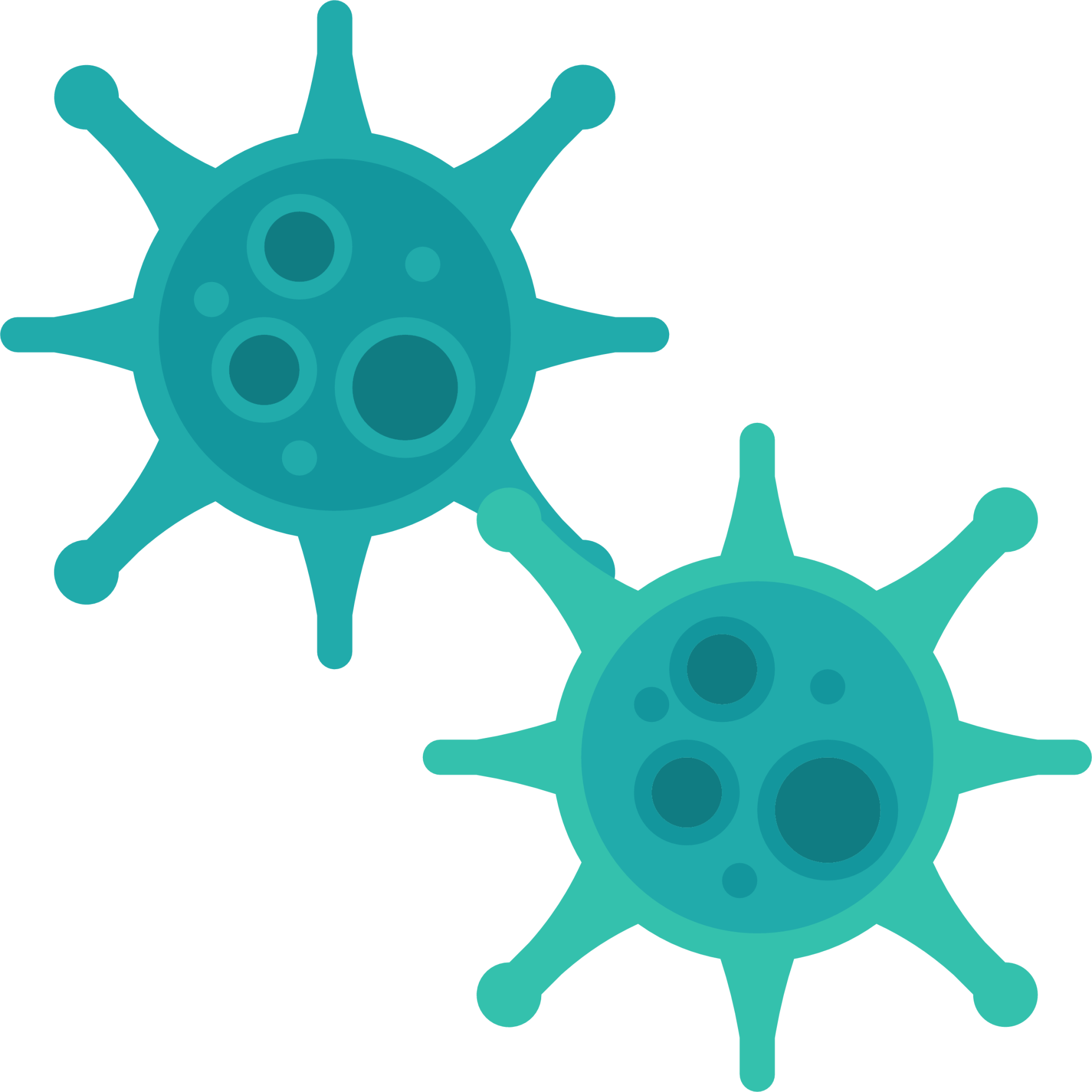 bacteria cell infection virus illustration