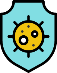 bacteria coronavirus disease hygiene infect protect shield illustration
