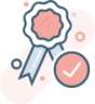 badge award checkmark illustration